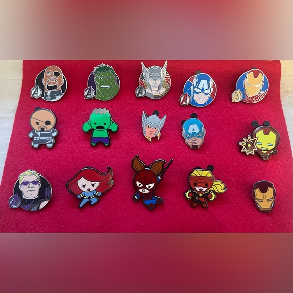 15 Avengers theme pins - Picture 1 of 2